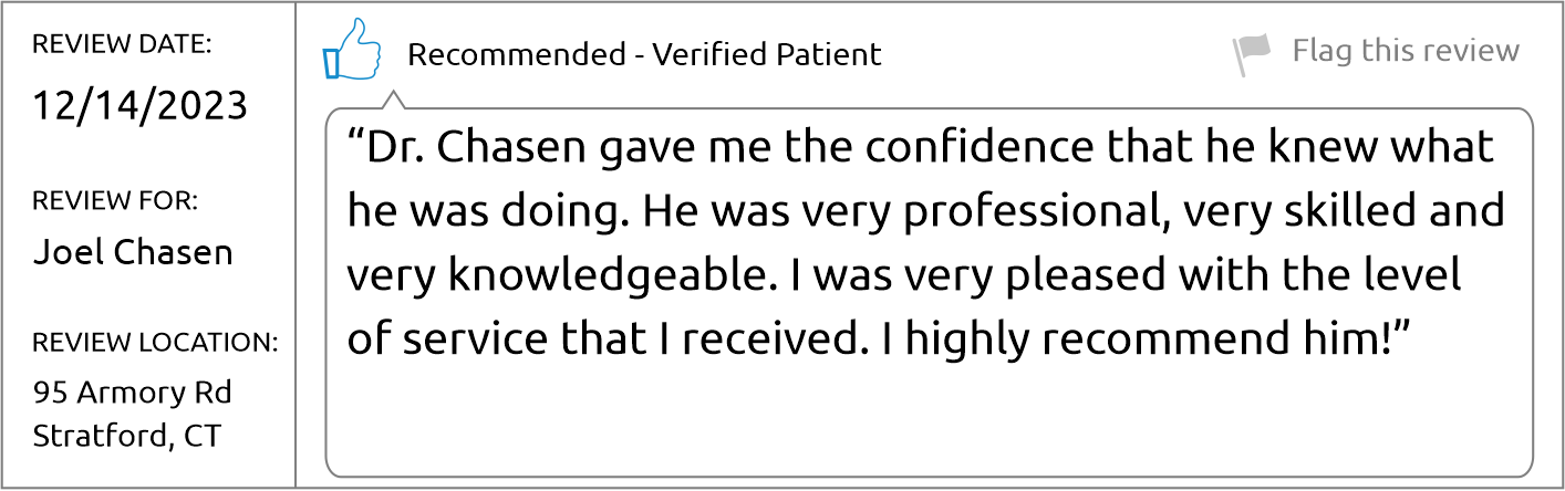 Dr. Joel Chasen - Brighter Patient Review