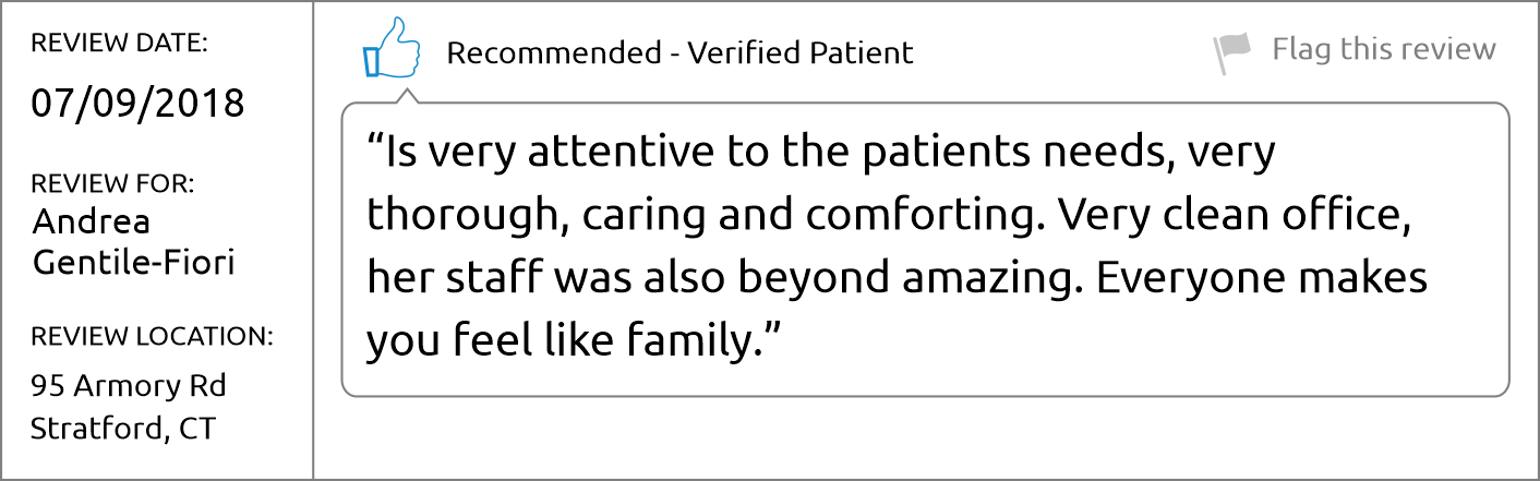 Patient Review - Brighter - Dr. Andrea Gentile-Fiori